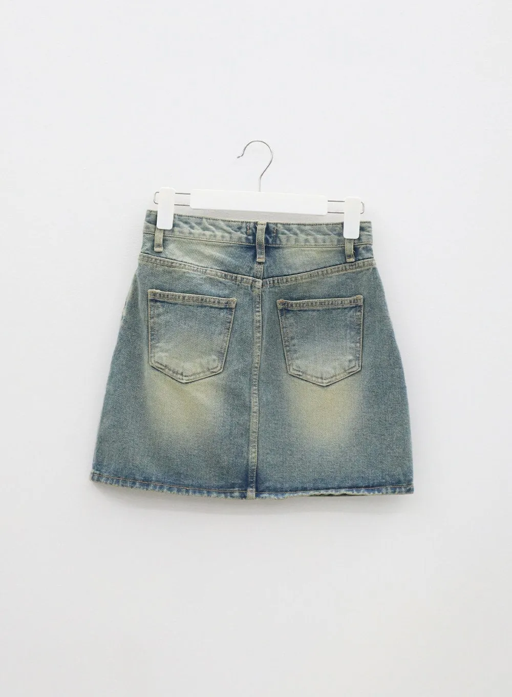 A-Line Denim Mini Skirt BM306