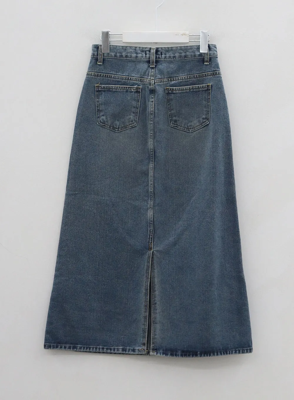 A-Line Long Denim Skirt BN08