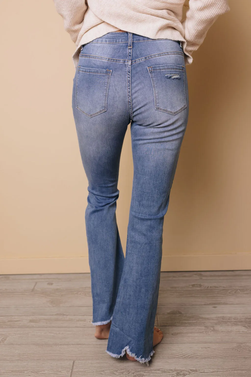 Aliana Ripped Flare Jeans