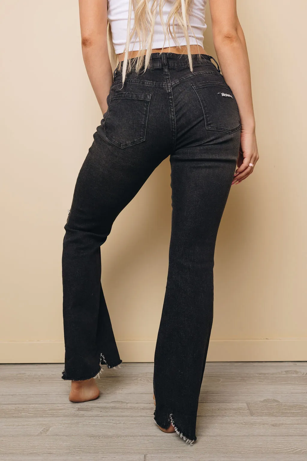 Aliana Ripped Flare Jeans