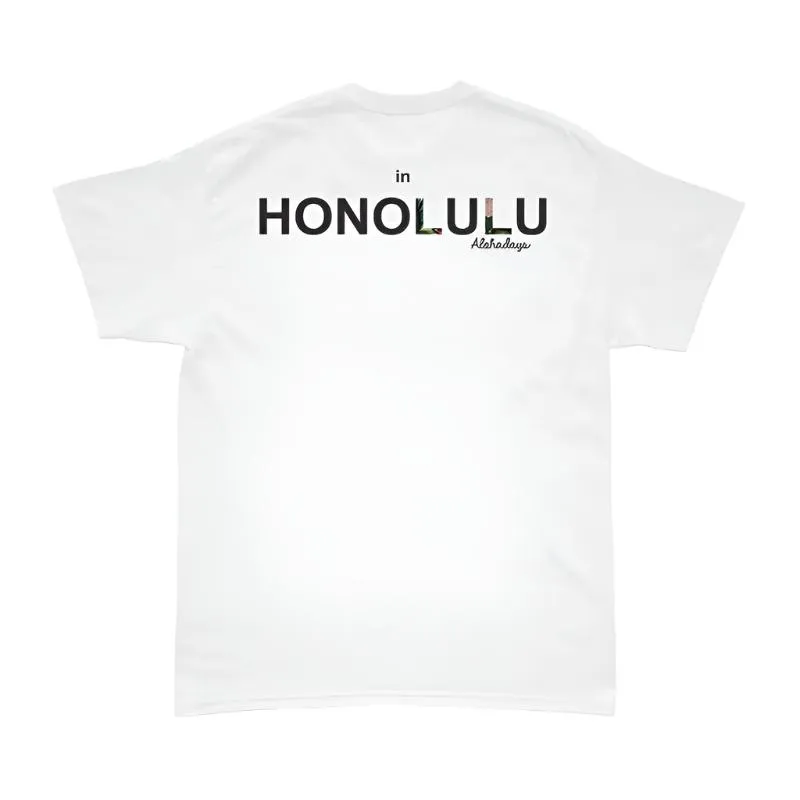 Aloha Days SURF IN HONOLULU LTD. Made in Hawaii S-XL White/Black