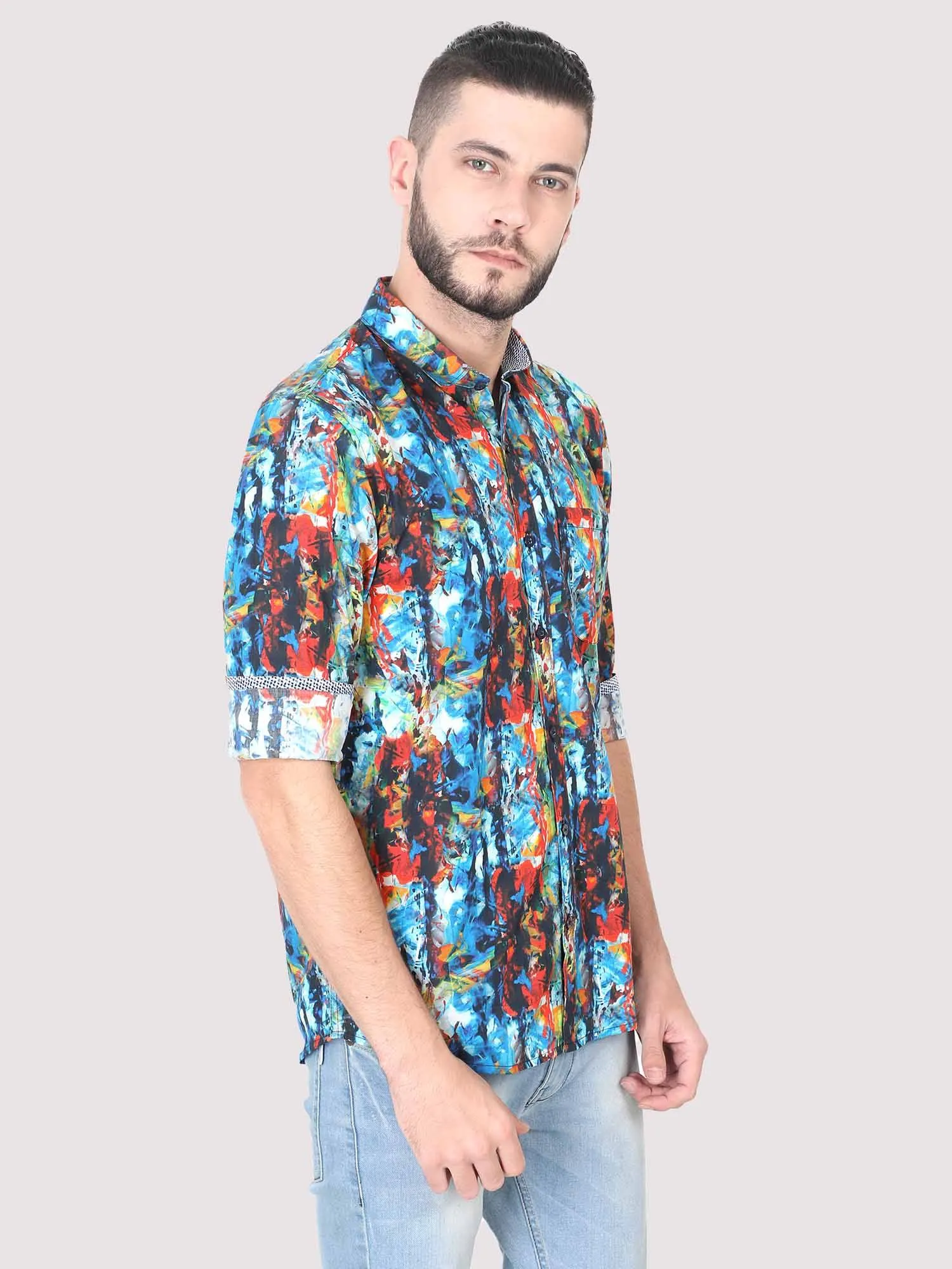 Artsy Men's Printed Casual Shirt