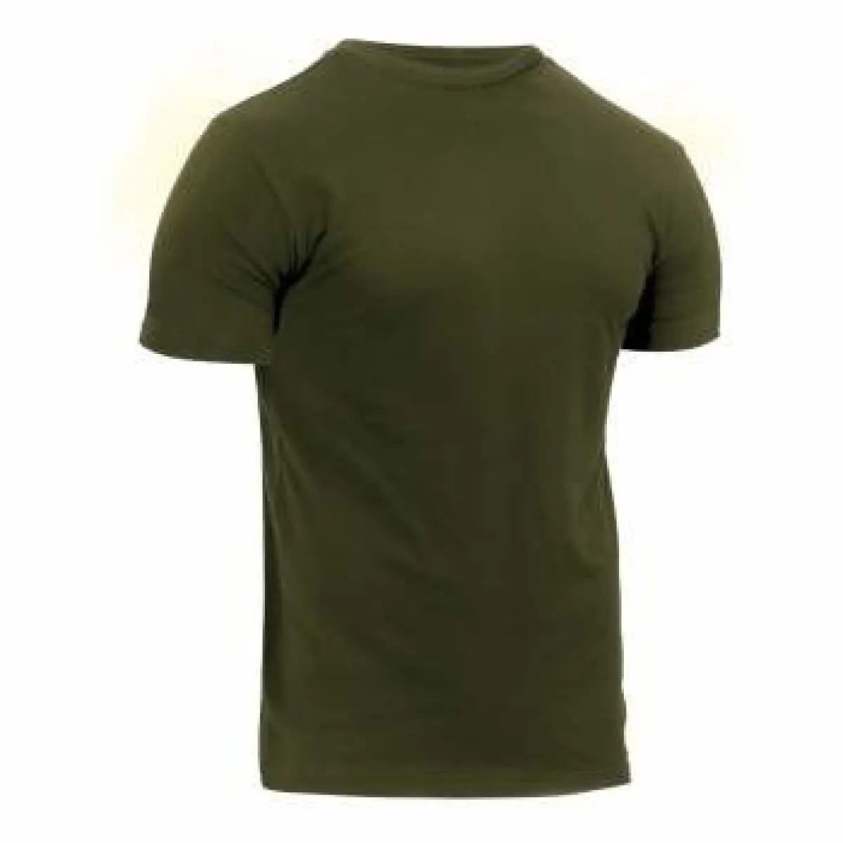 Athletic Fit Solid Colour T-Shirt Olive