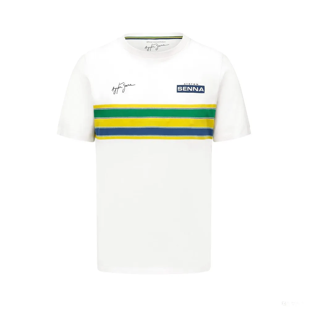 Ayrton Senna  Mens Stripe T-shirt 2022