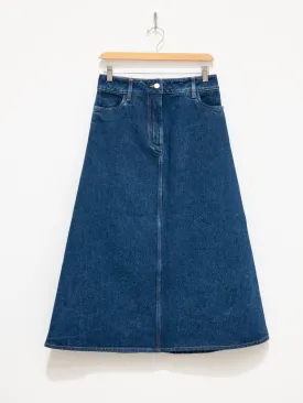 Baringo A-Line Denim Skirt - Indigo