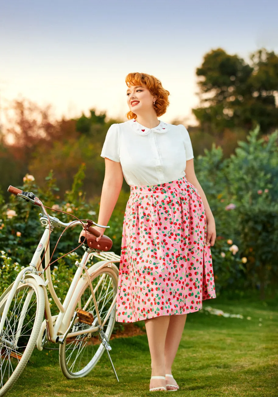 Berries & Blossoms A-Line Skirt