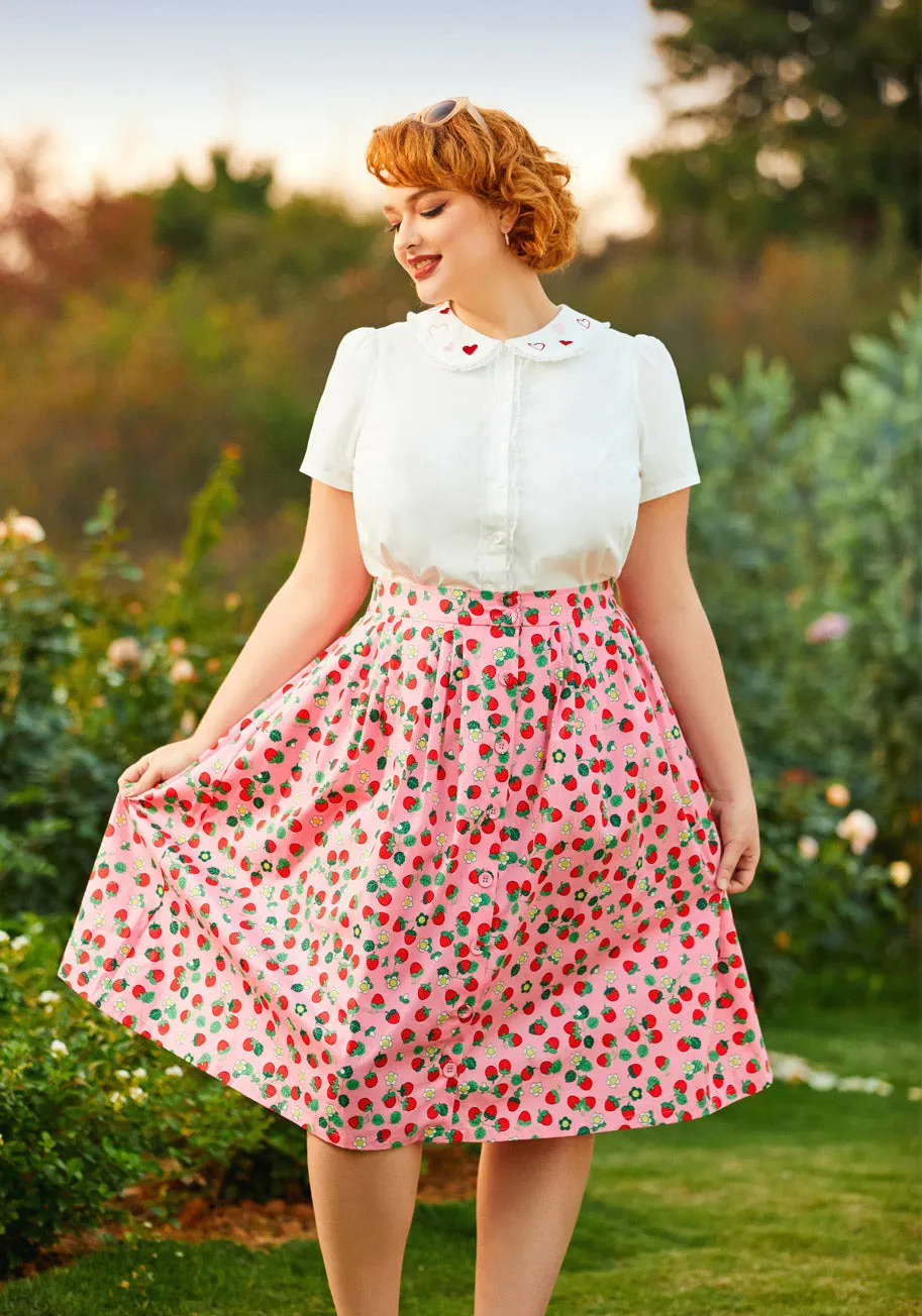 Berries & Blossoms A-Line Skirt