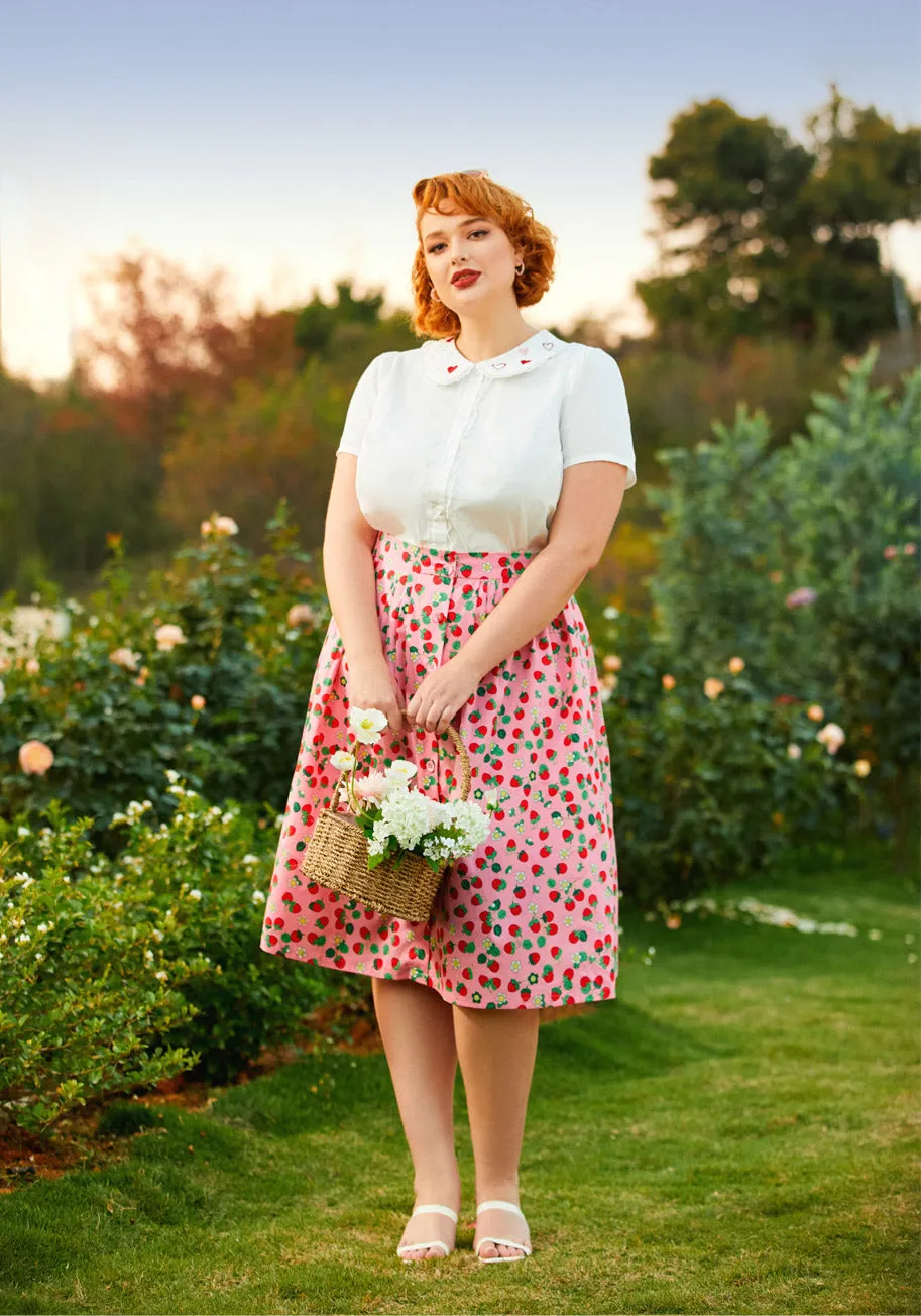 Berries & Blossoms A-Line Skirt