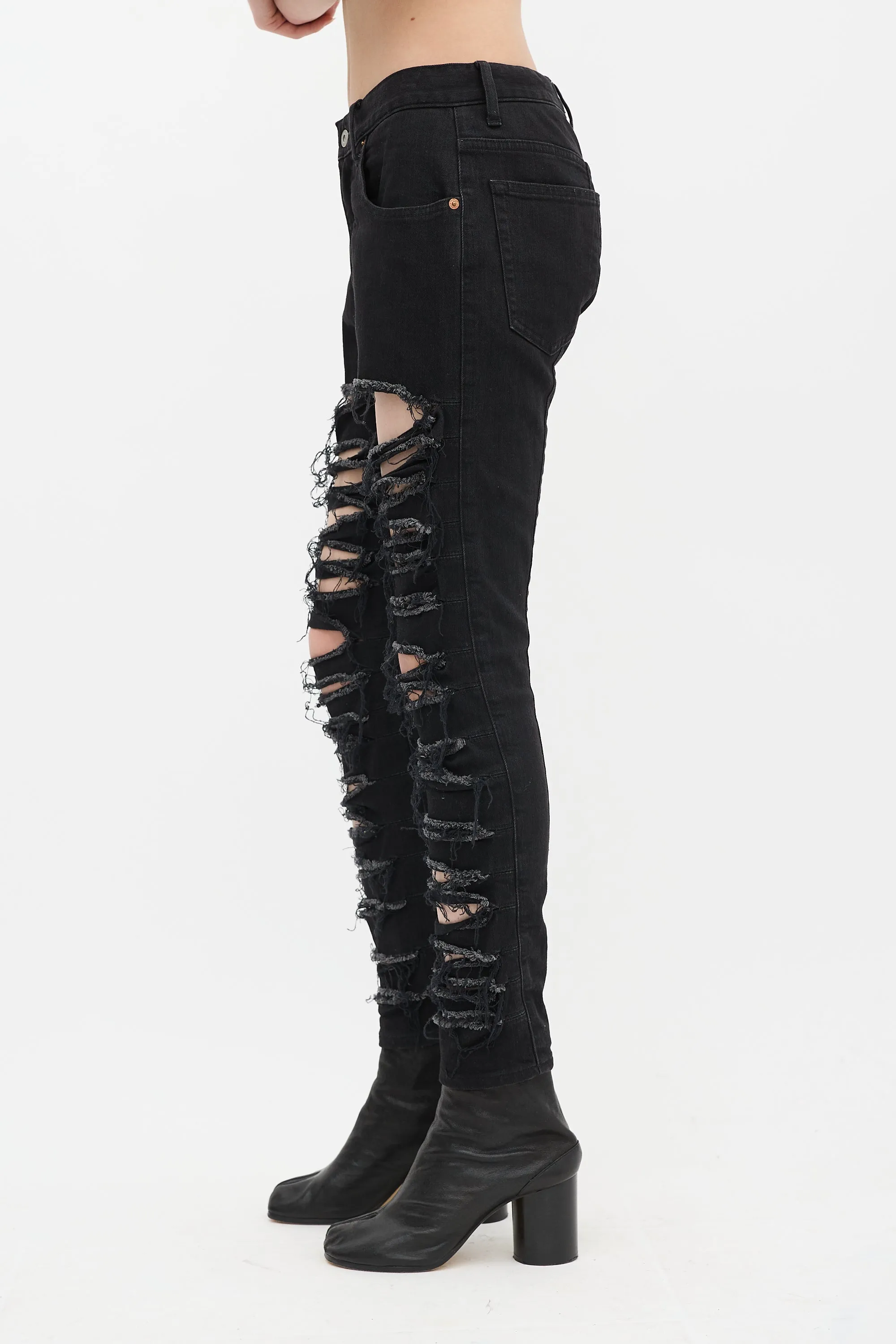 Black Ripped Skinny Jeans