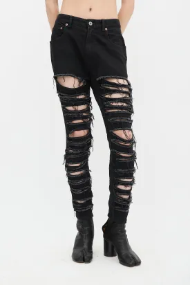 Black Ripped Skinny Jeans