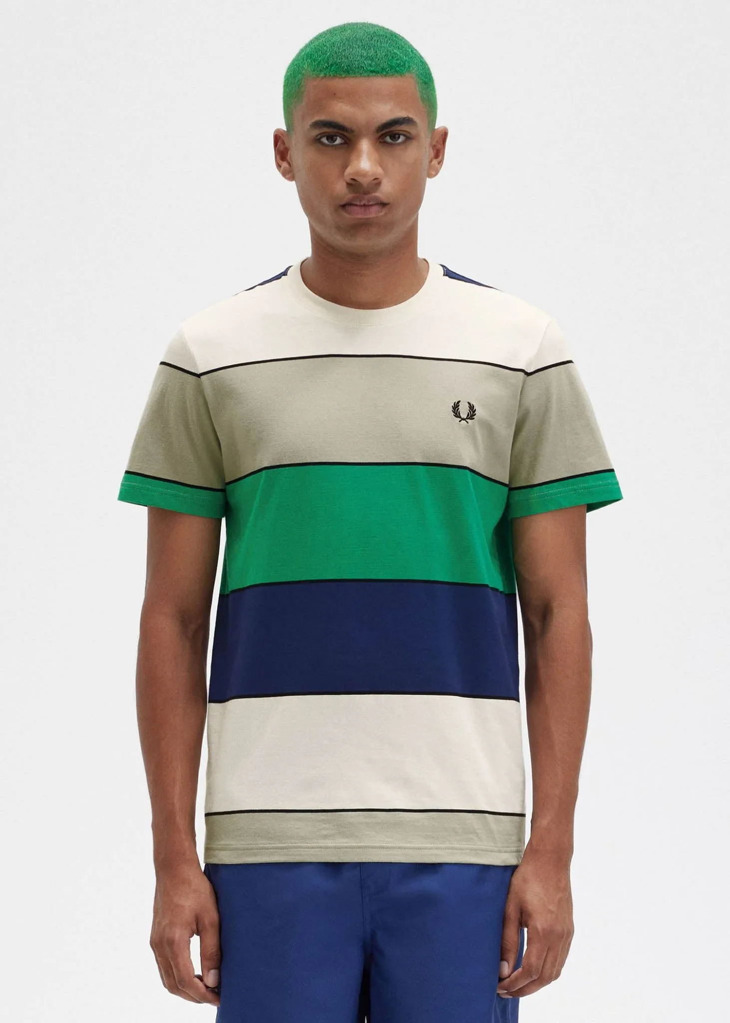 Bold stripe t-shirt - seagrass