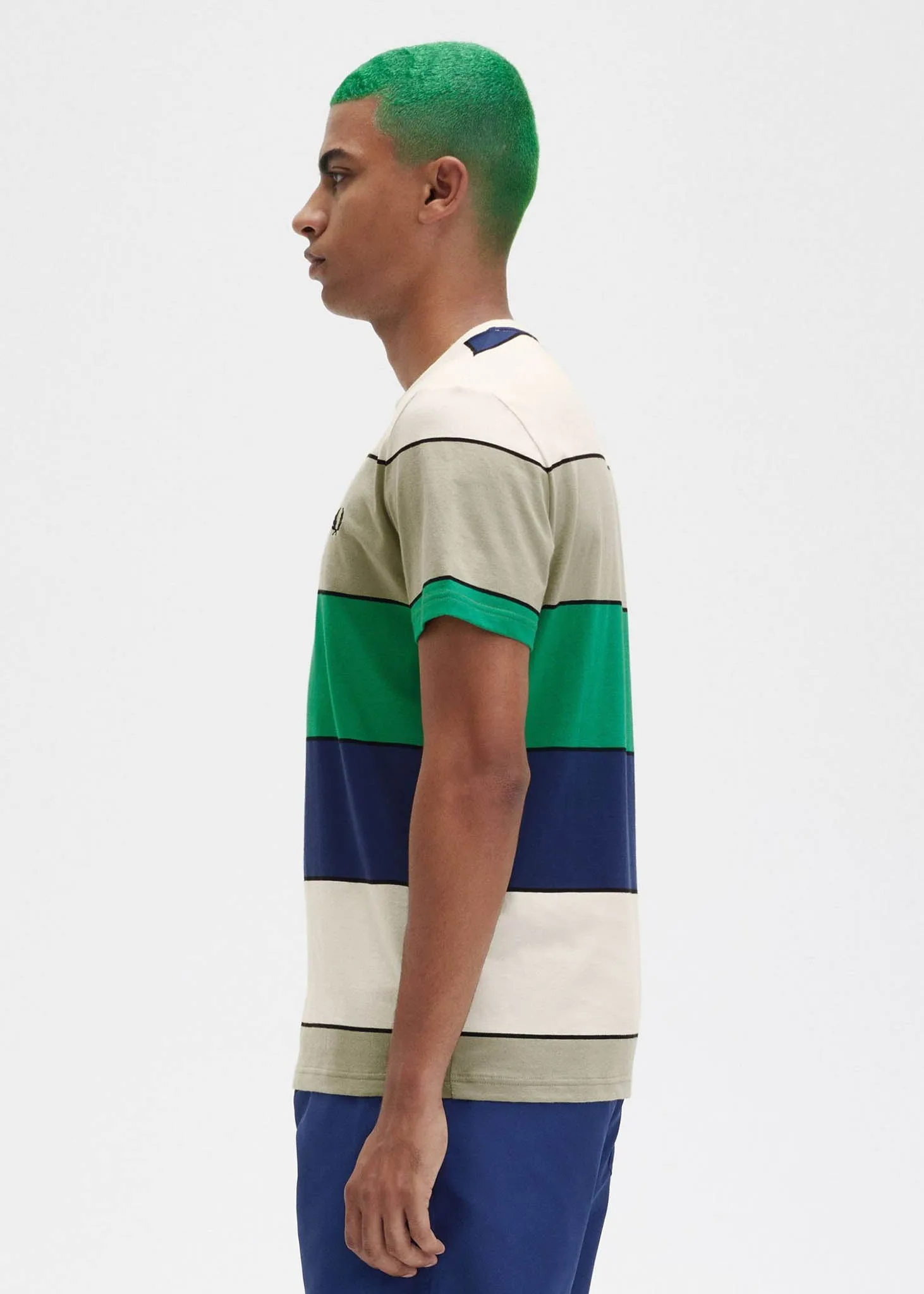 Bold stripe t-shirt - seagrass