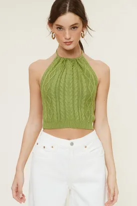 Cali Halter Sweater Top