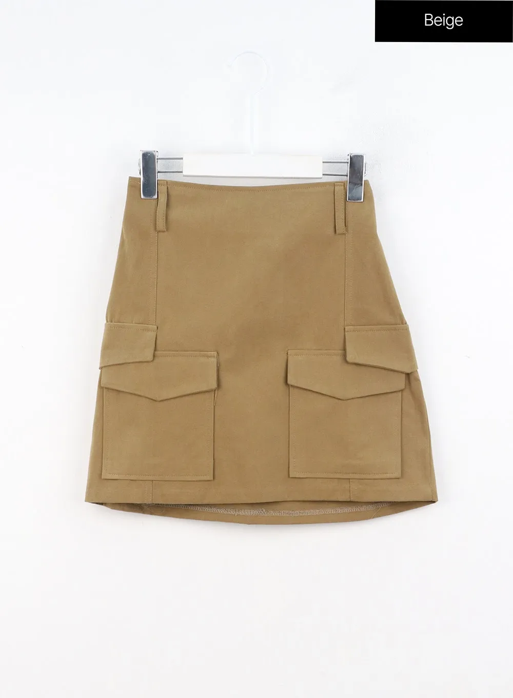 Dual-Pocket A-Line Skirt OO325