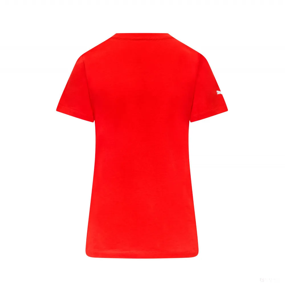 Ferrari Womens Large Shield Tee, Red