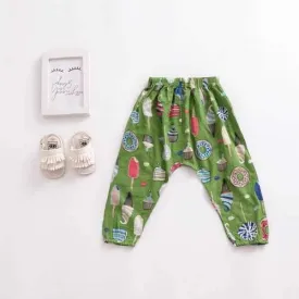 Floral Girls Pants For 1-7 Years