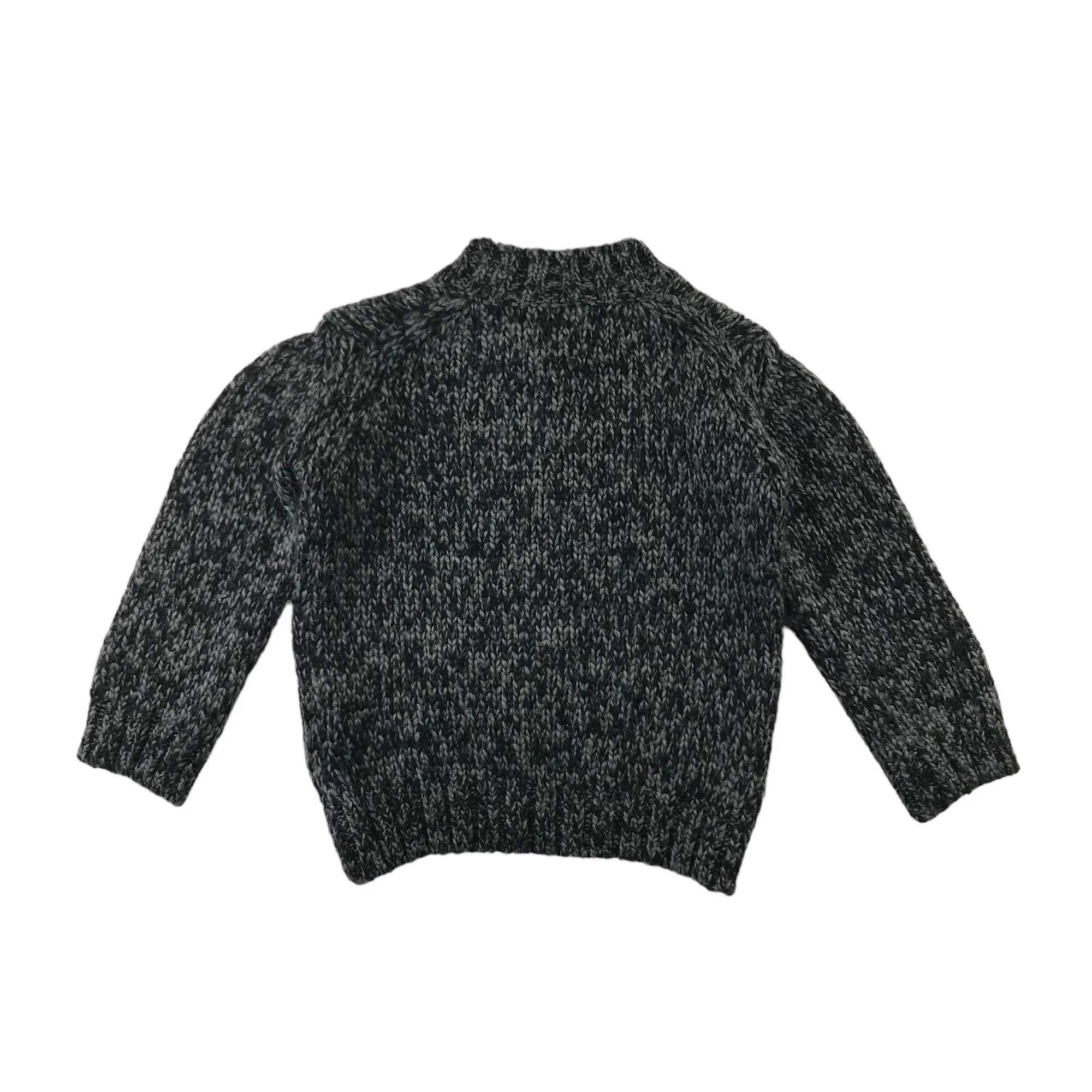 French Connection jumper 4 years grey chunky knitwear high collar