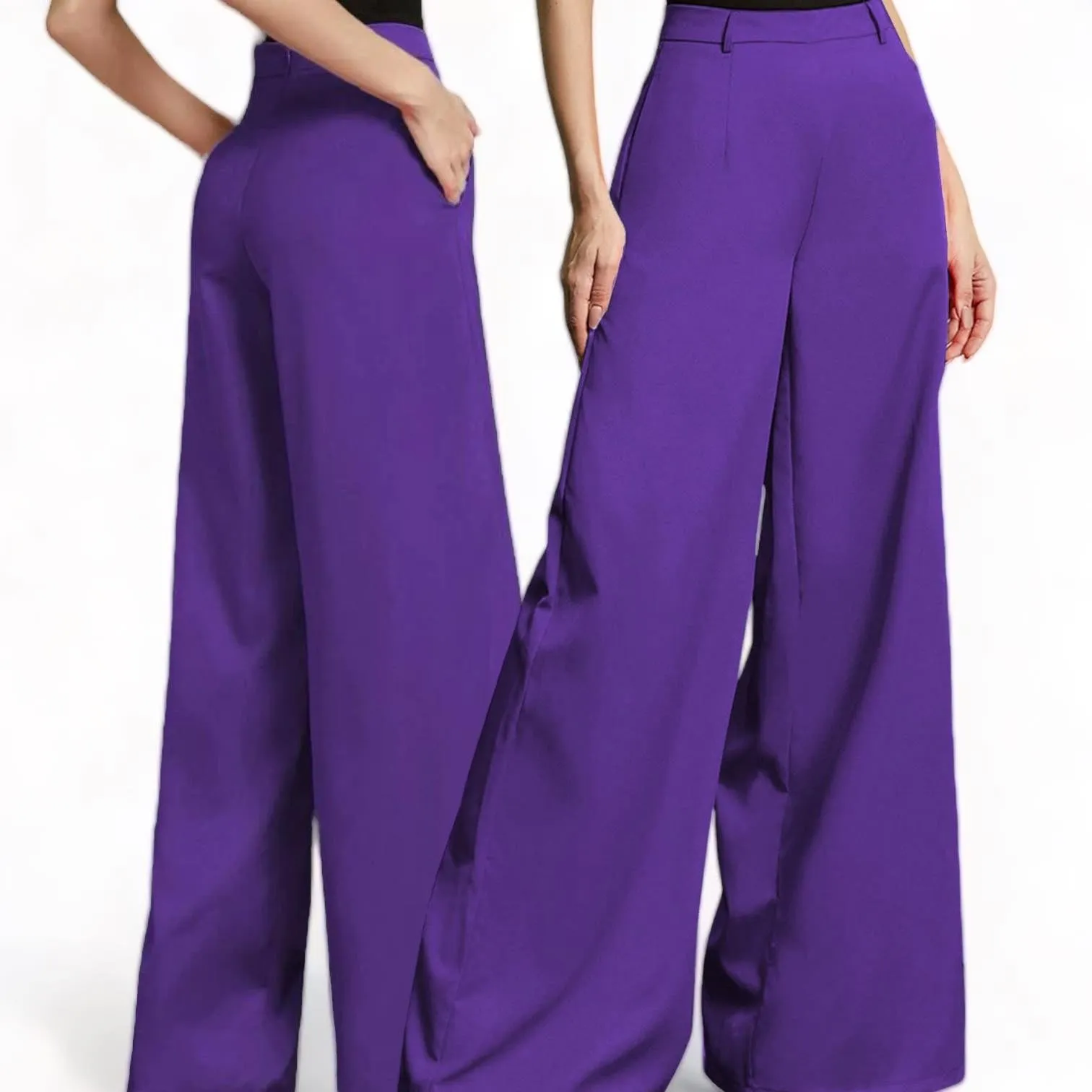 GBOSS Vibrant High Waist Wide Leg Pants