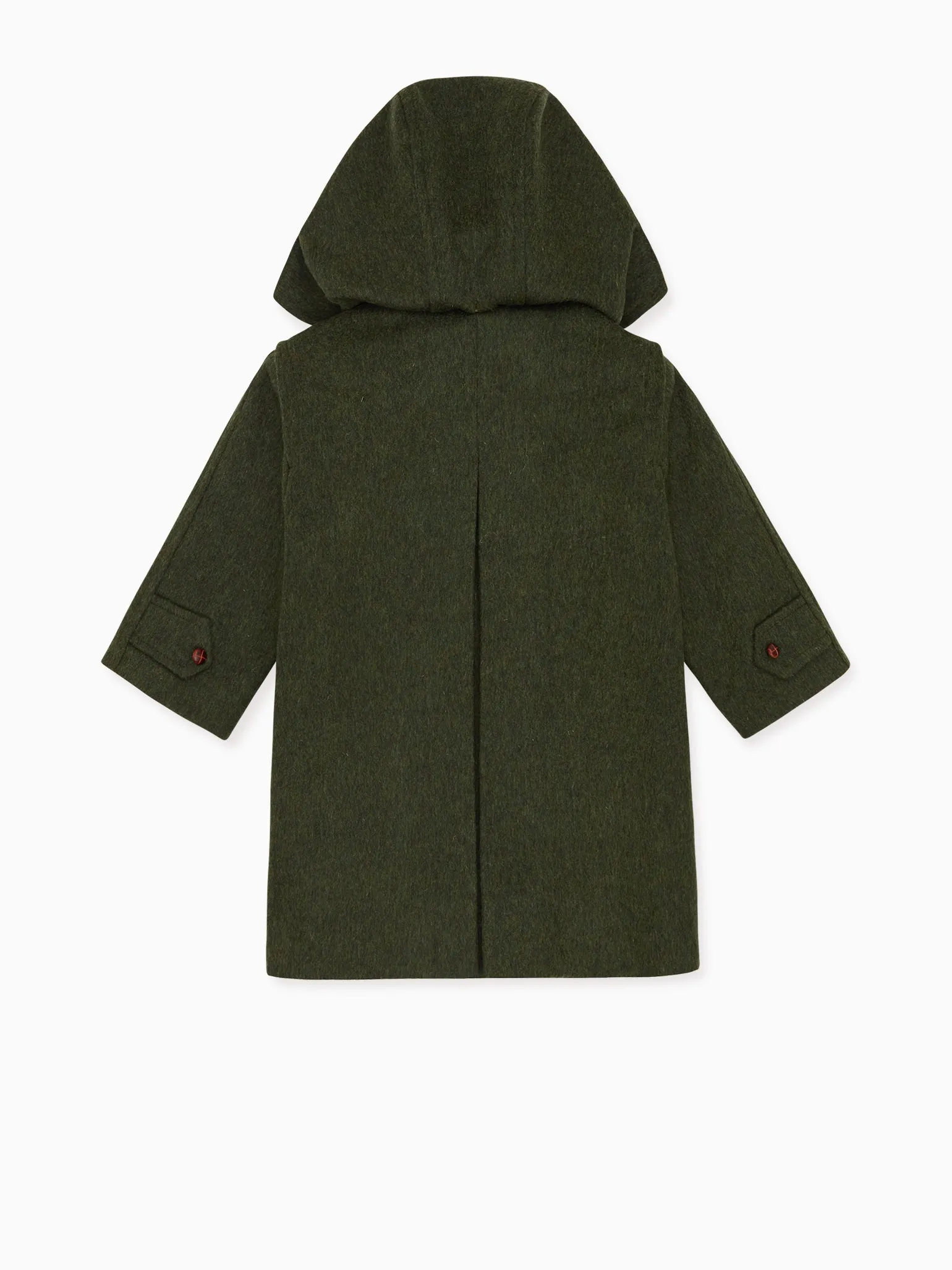 Green Loden Wool Kids Coat