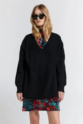 Karen Walker Naomi Oversized Cashmere Sweater - Black