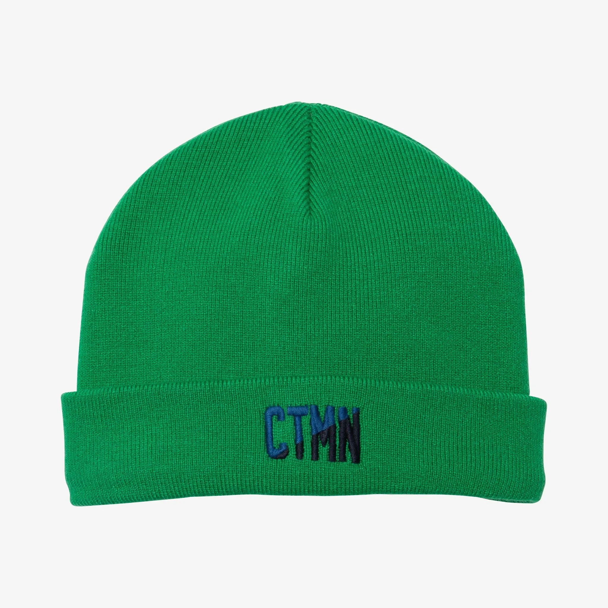 Kid green knit beanie