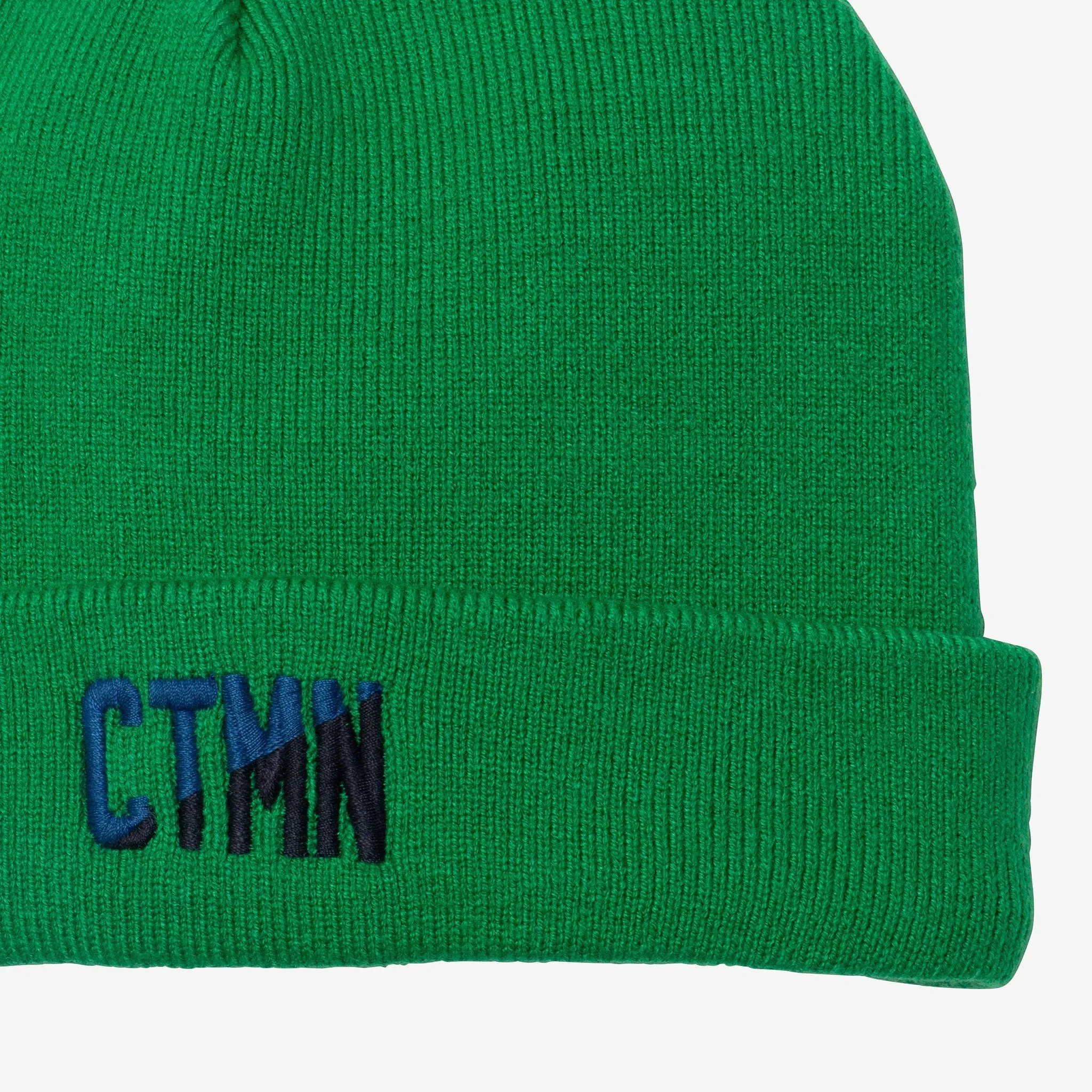 Kid green knit beanie