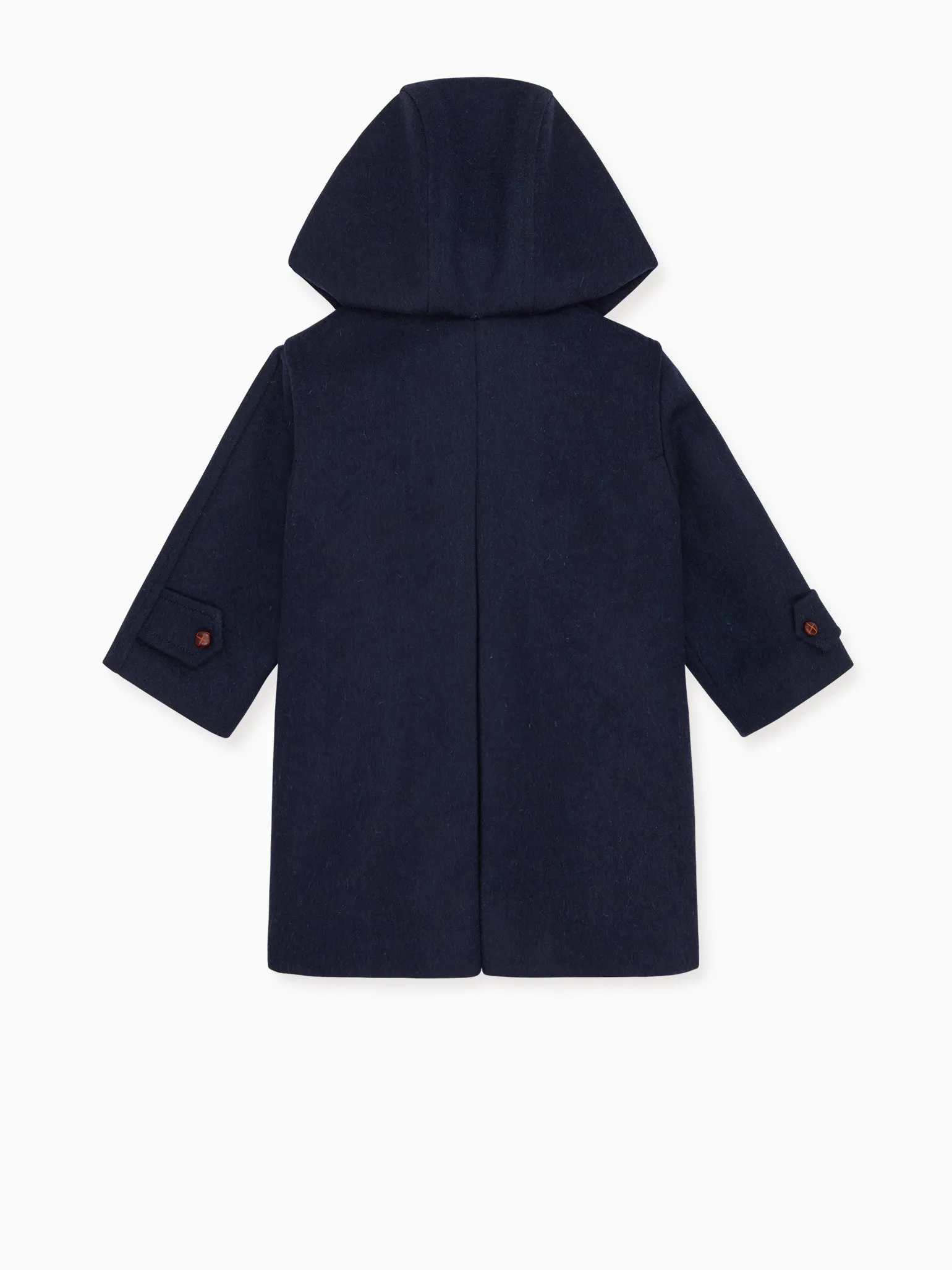 Navy Loden Wool Kids Coat