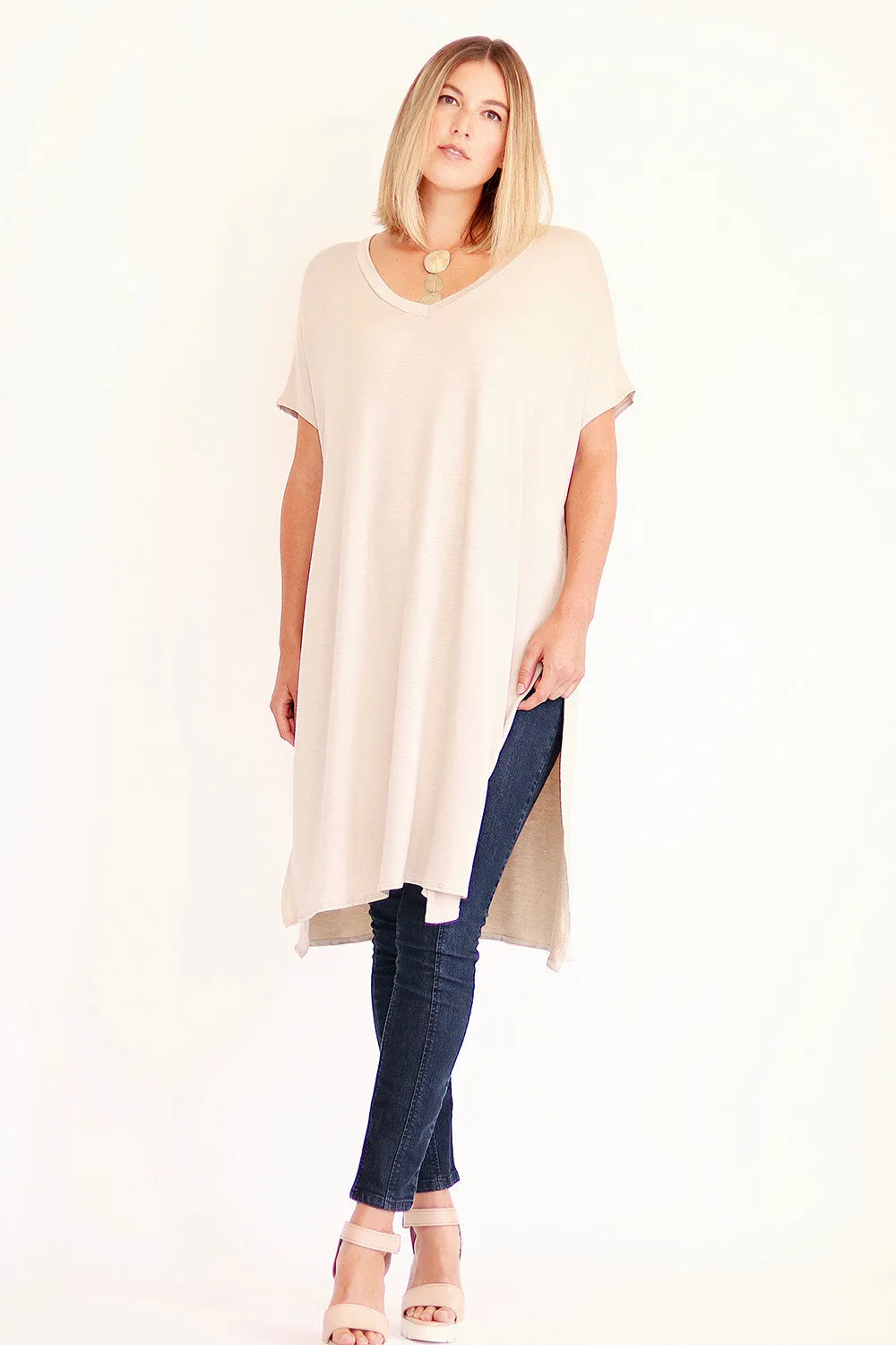 Oversized One Size Shirt Dress - Halle