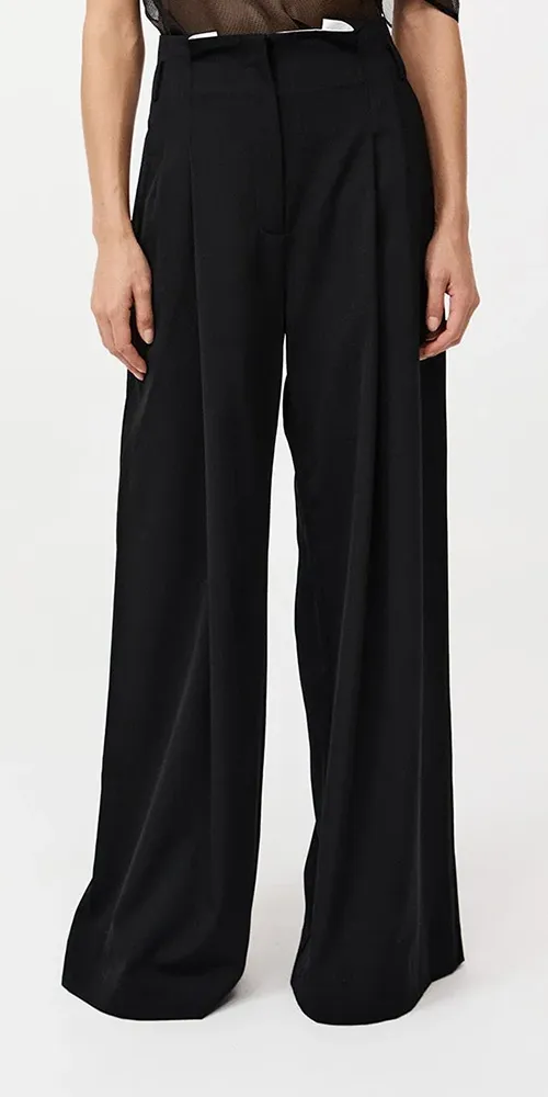 Paperbag Trousers Black