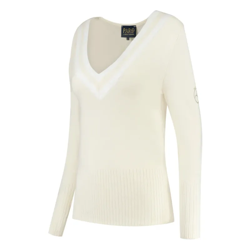 PAR69 Belle V-Neck Sweater - Creme