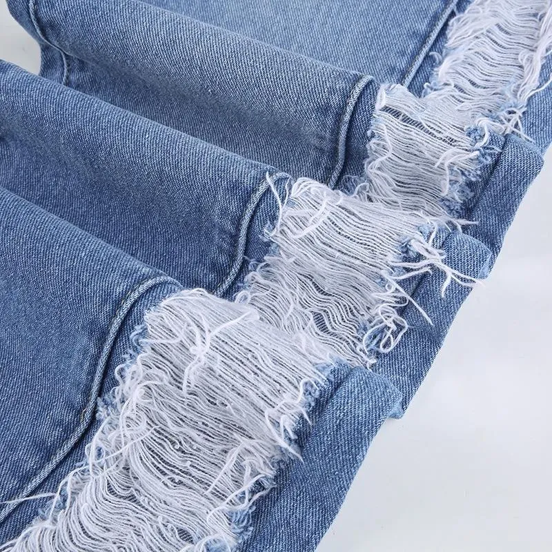 Ripped Flare Jeans