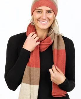 Rosewood Stripe Travel Scarf - NX824