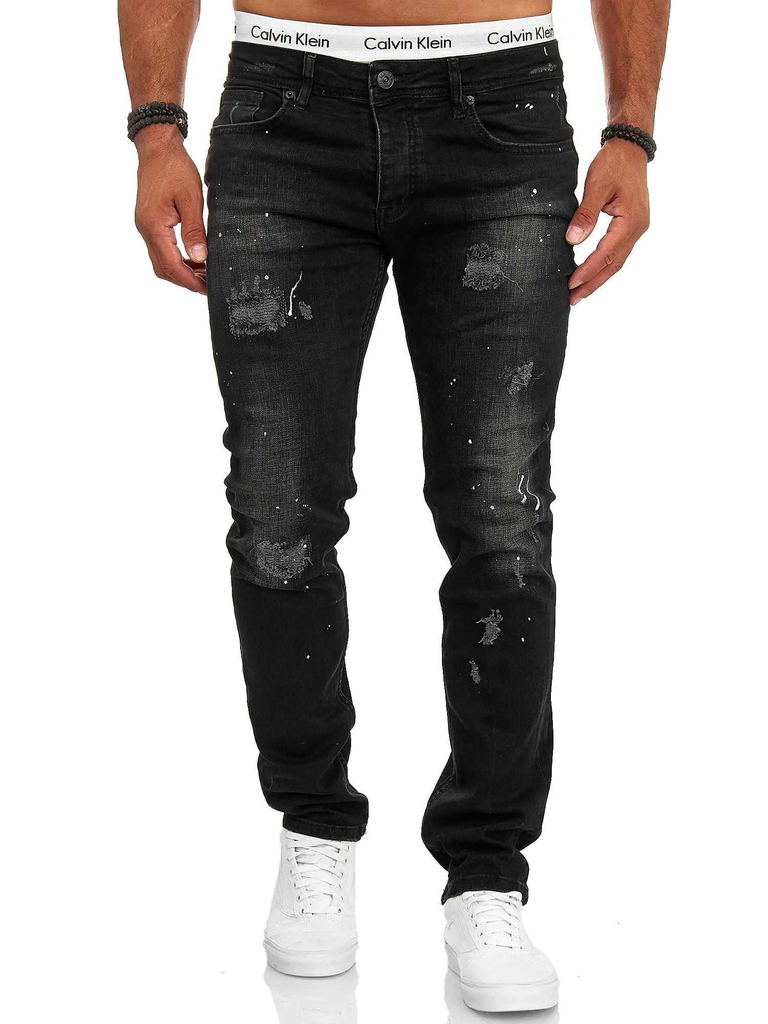 Seca Distressed Jeans - Back X91