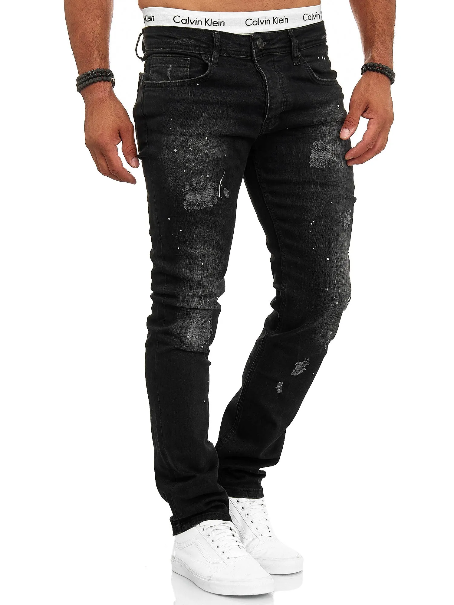 Seca Distressed Jeans - Back X91