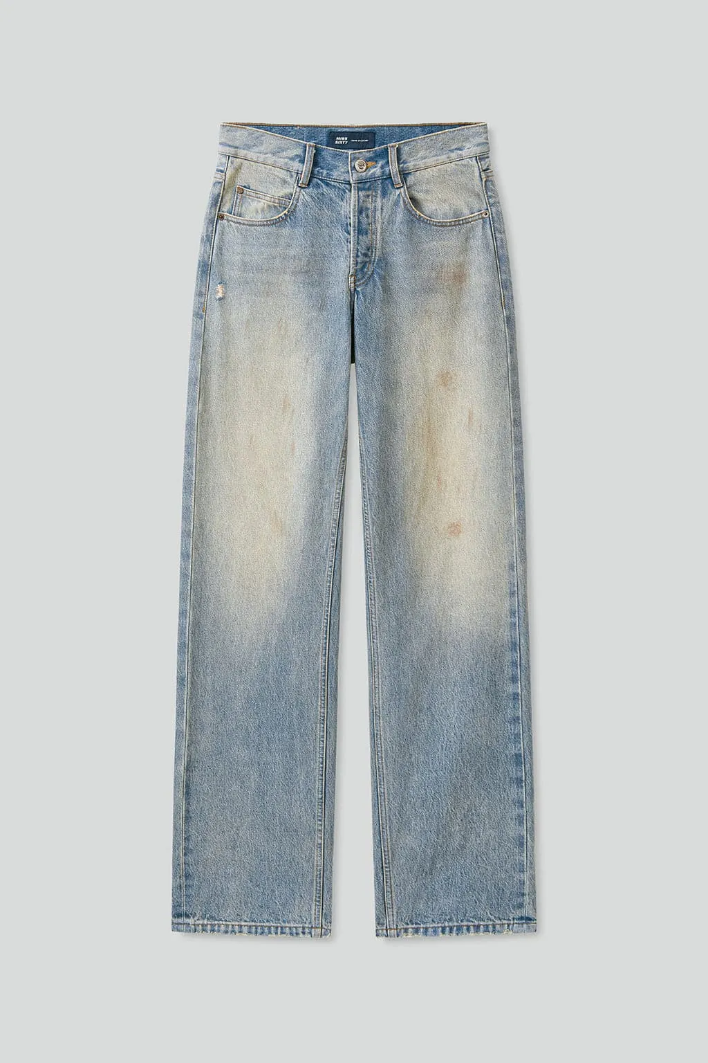 Straight Fit Wasteland Style Jeans