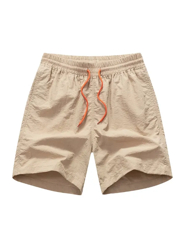 Summer quick-drying shorts, men's quarter pants, loose beach pants