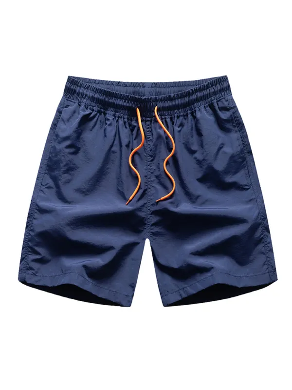 Summer quick-drying shorts, men's quarter pants, loose beach pants