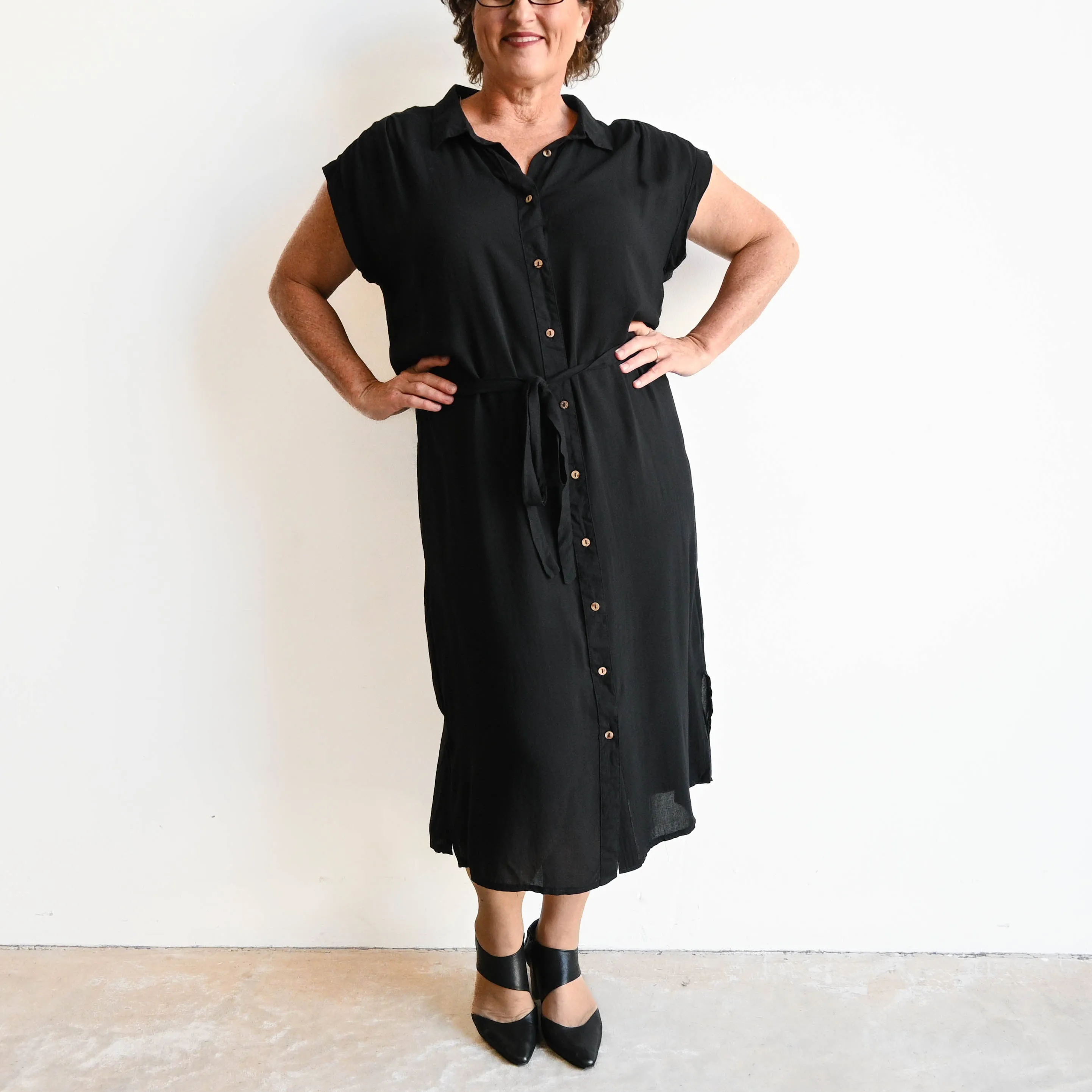 The Shirt Dress - Black