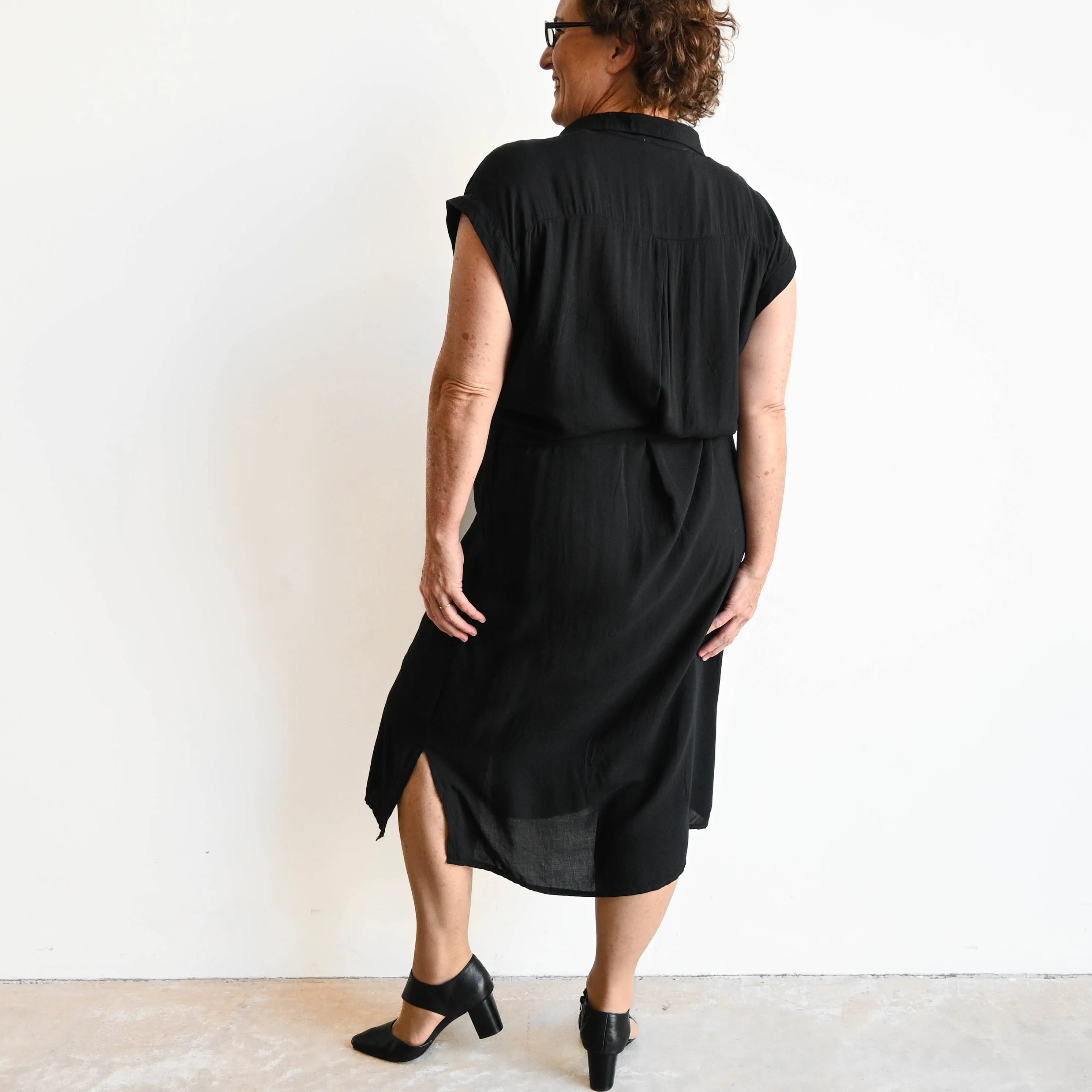 The Shirt Dress - Black