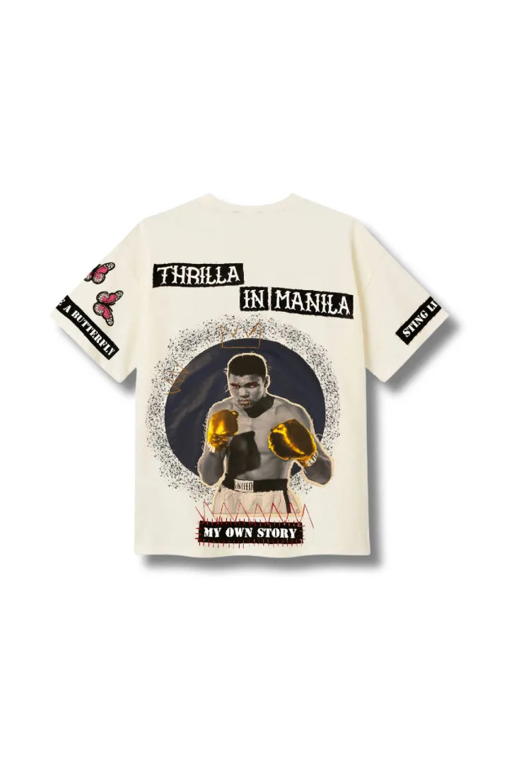 THRILLA IN MANILA - A MUHAMMAD ALI TRIBUTE OFF WHITE VALKYRE TSHIRT