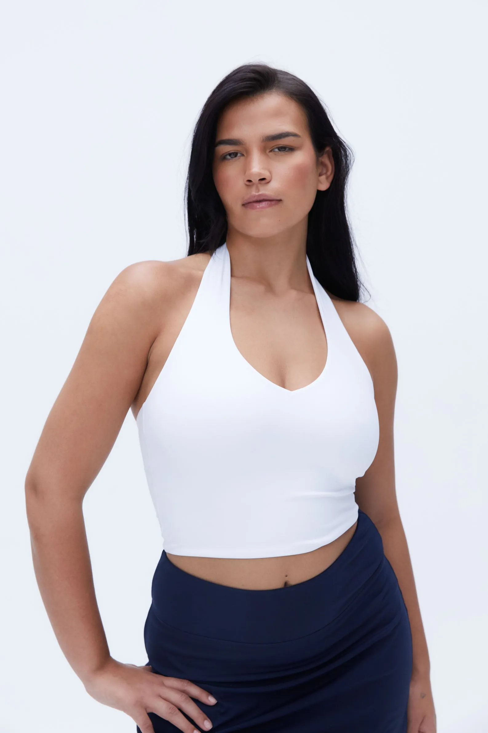 Ultimate Halter Neck Top - White