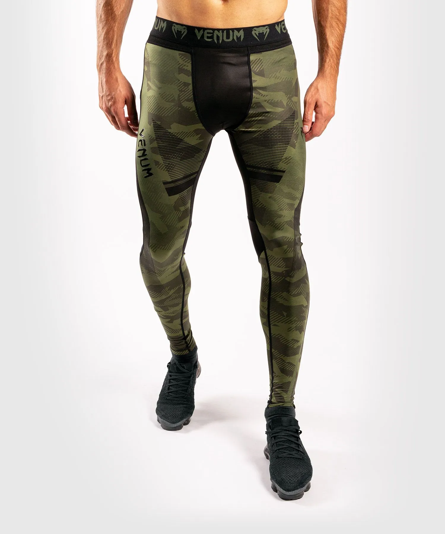 Venum-04015-219 MEN TROOPER COMPRESSION TIGHTS PANTS L-XXL FOREST CAMO/ BLACK