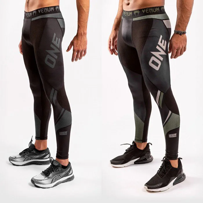 Venum-04114 ONE FC Impact SPATS MEN COMPRESSSION TIGHTS PANTS XS-XXL 2 Colours