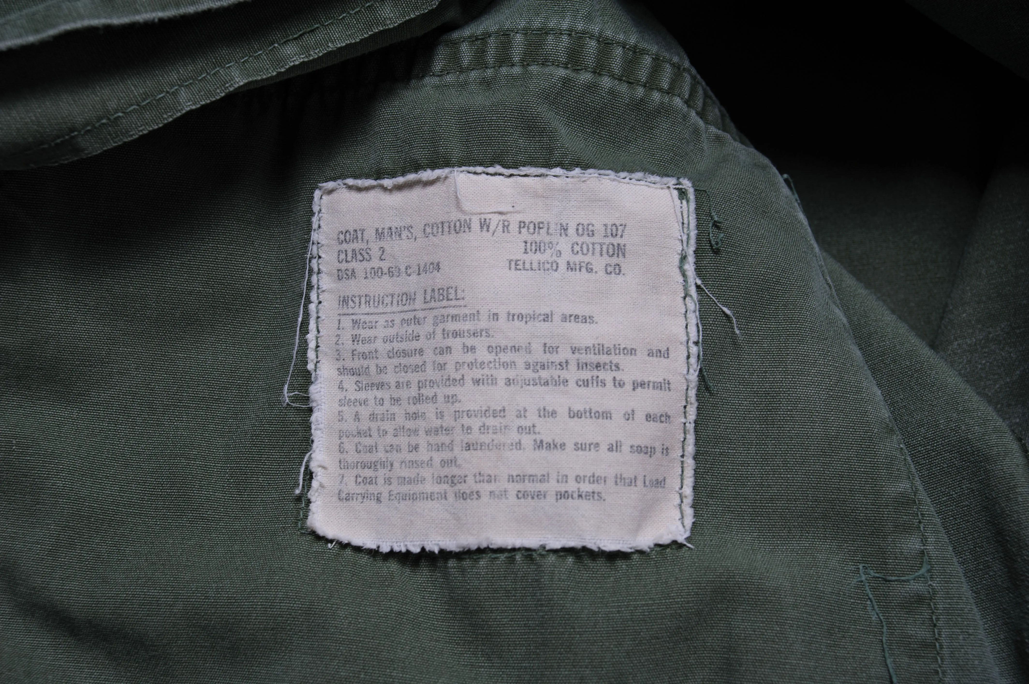 VINTAGE US ARMY TROPICAL COMBAT JACKET 5TH PATTERN RIPSTOP 1969 VIETNAM WAR SMALL REGULAR SERGEANT