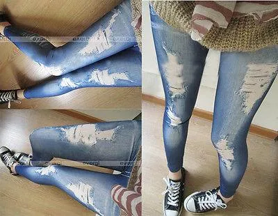 Women Denim Tight Slim Pencil Pants