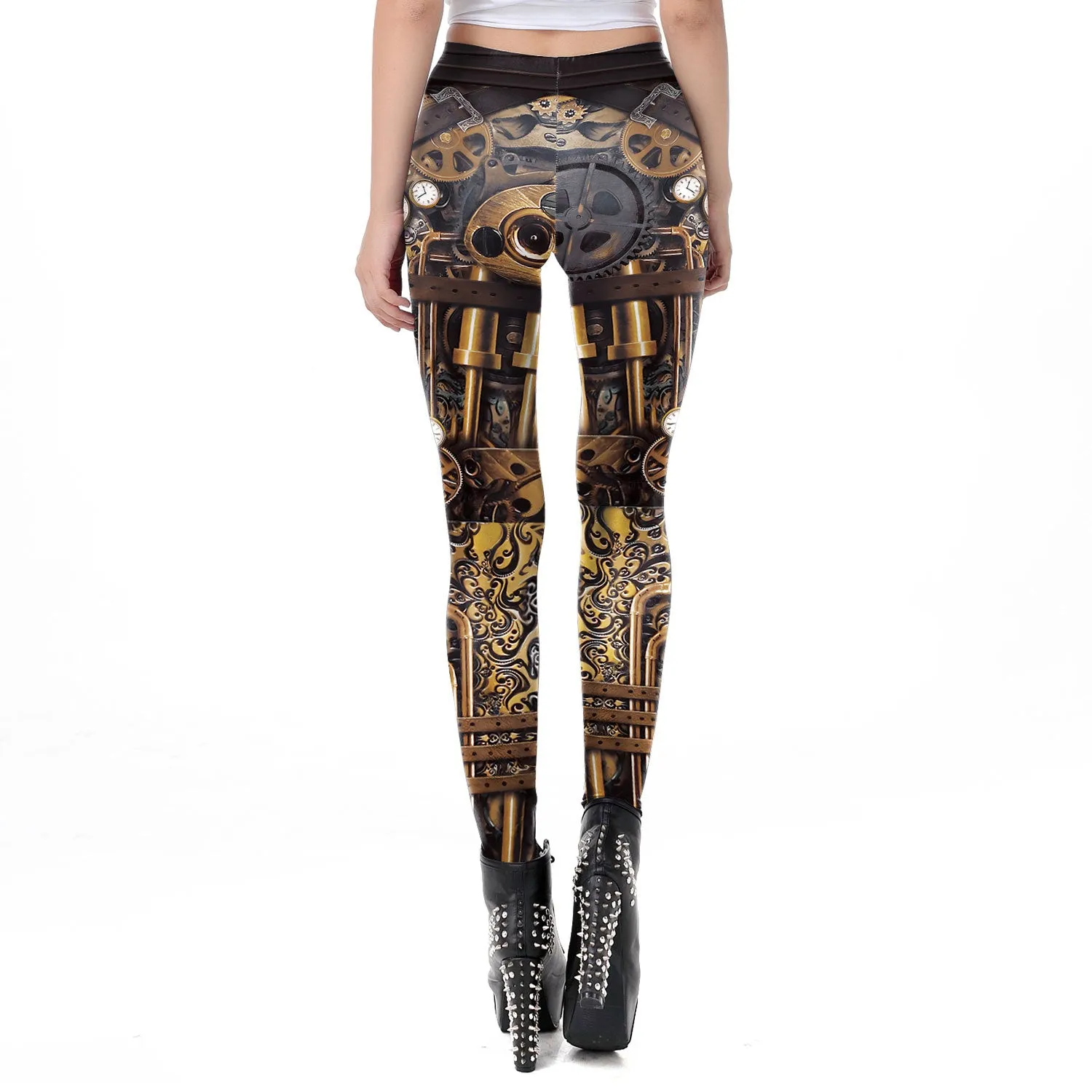 Women's Peripheral Dark Steam Fashion Stretch Digital Printing Tights